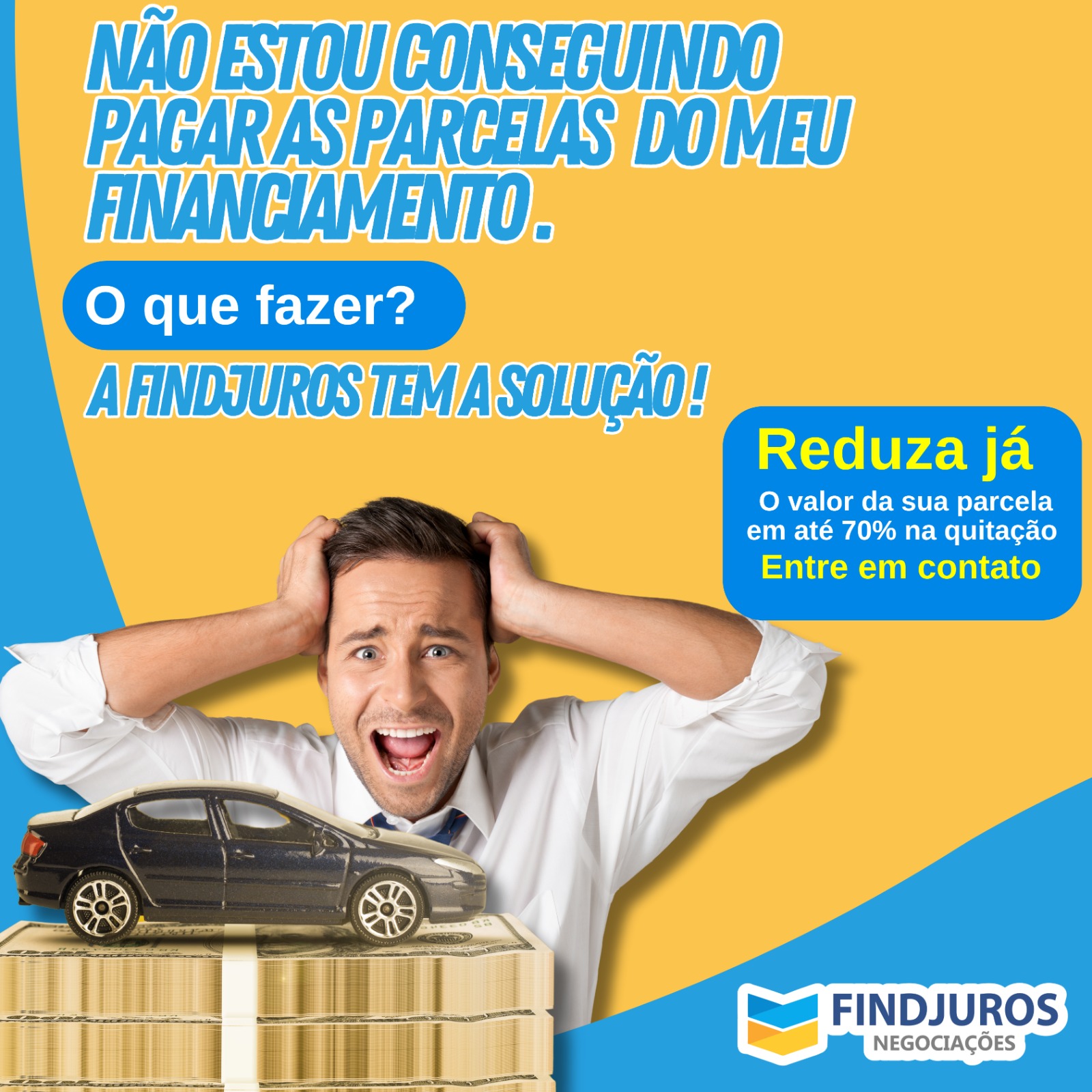 A Findjuros Negociações é a solução perfeita para ajudá-lo a resolver suas dívidas de forma eficiente