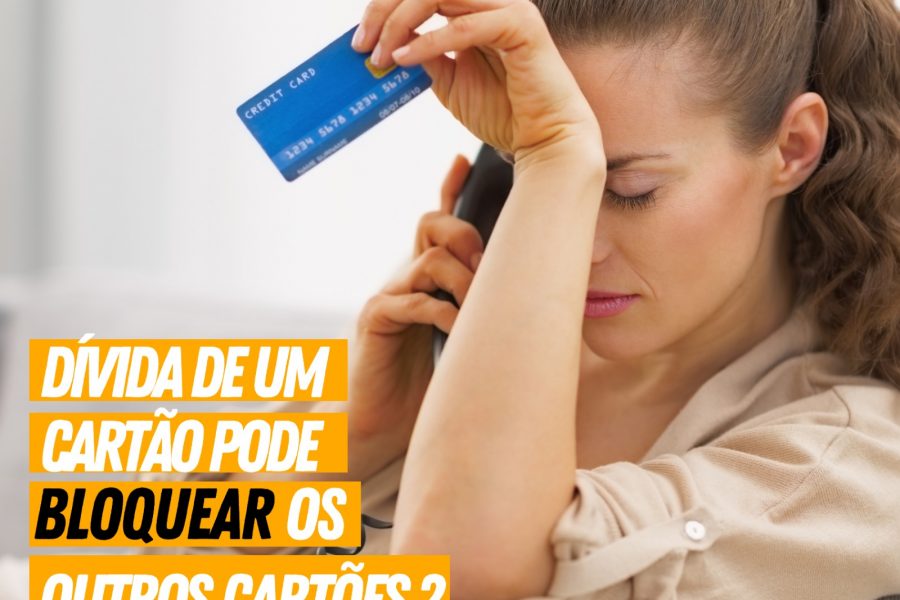 Uma dívida em um cartão de crédito específico não bloqueará os outros cartões de crédito que você possui. Entenda😃👇🏻